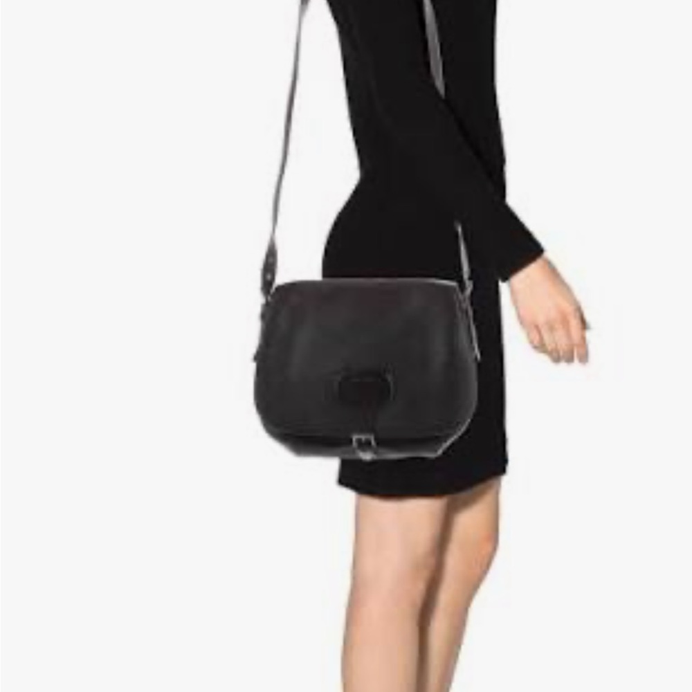 💯% Authentic Prada Black Genuine Leather Shoulder Crossbody Bag